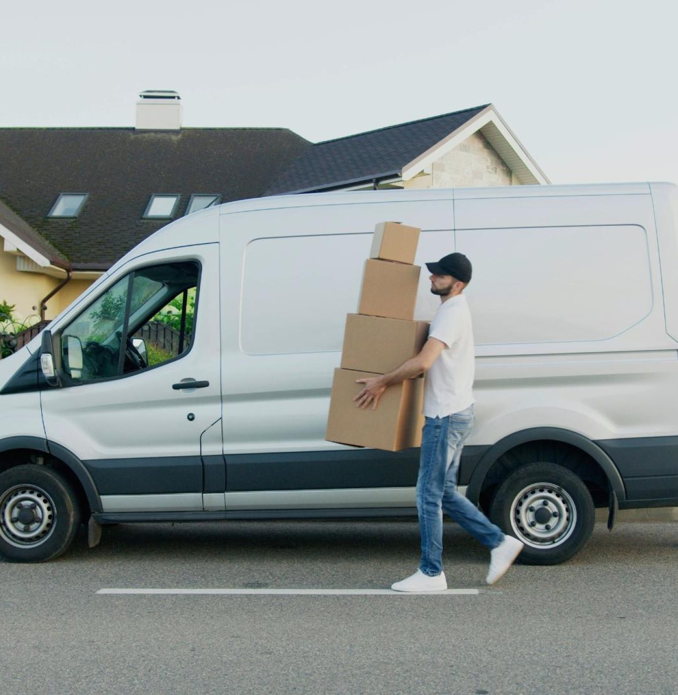 Professional local movers near me in Pasadena, TX loading packed household belongings