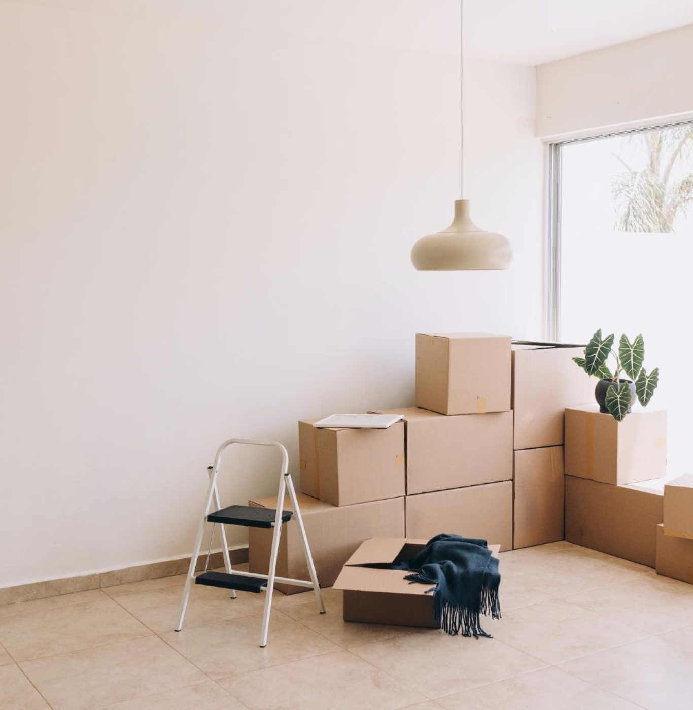 Professional movers near me in La Porte, TX packing boxes and appliances safely