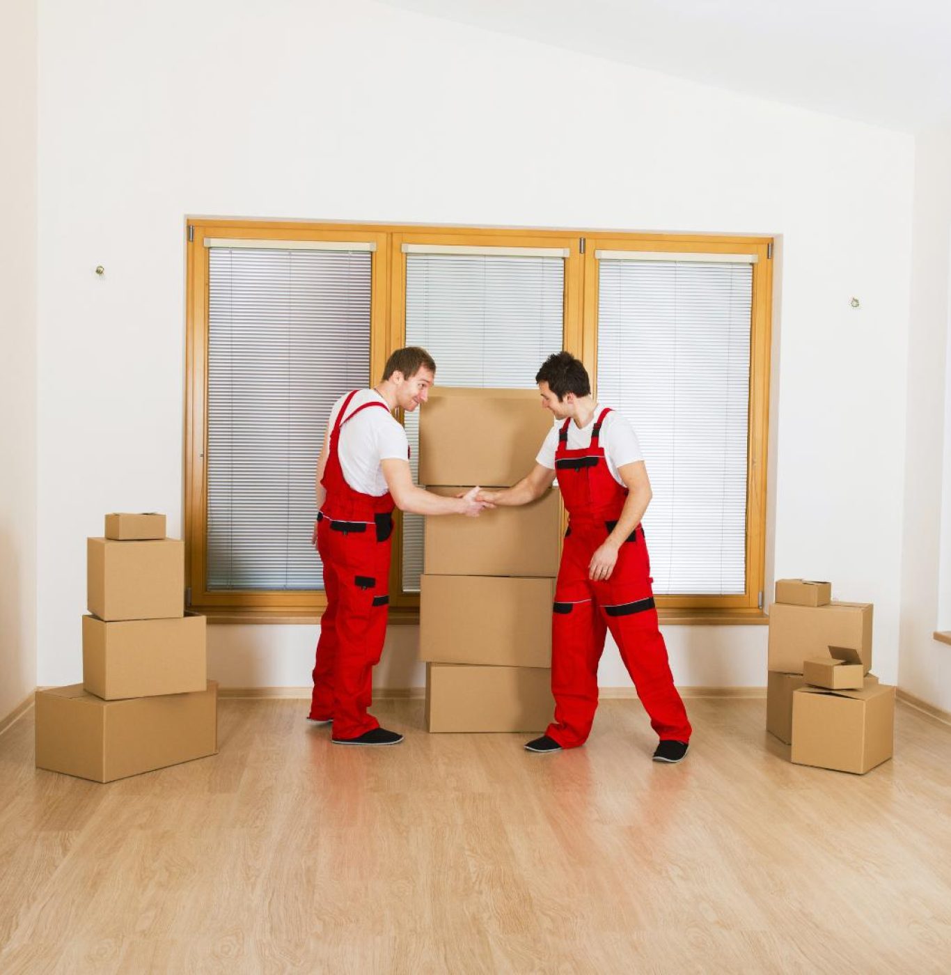 Professional movers near me in Towne Lake, TX packing boxes carefully